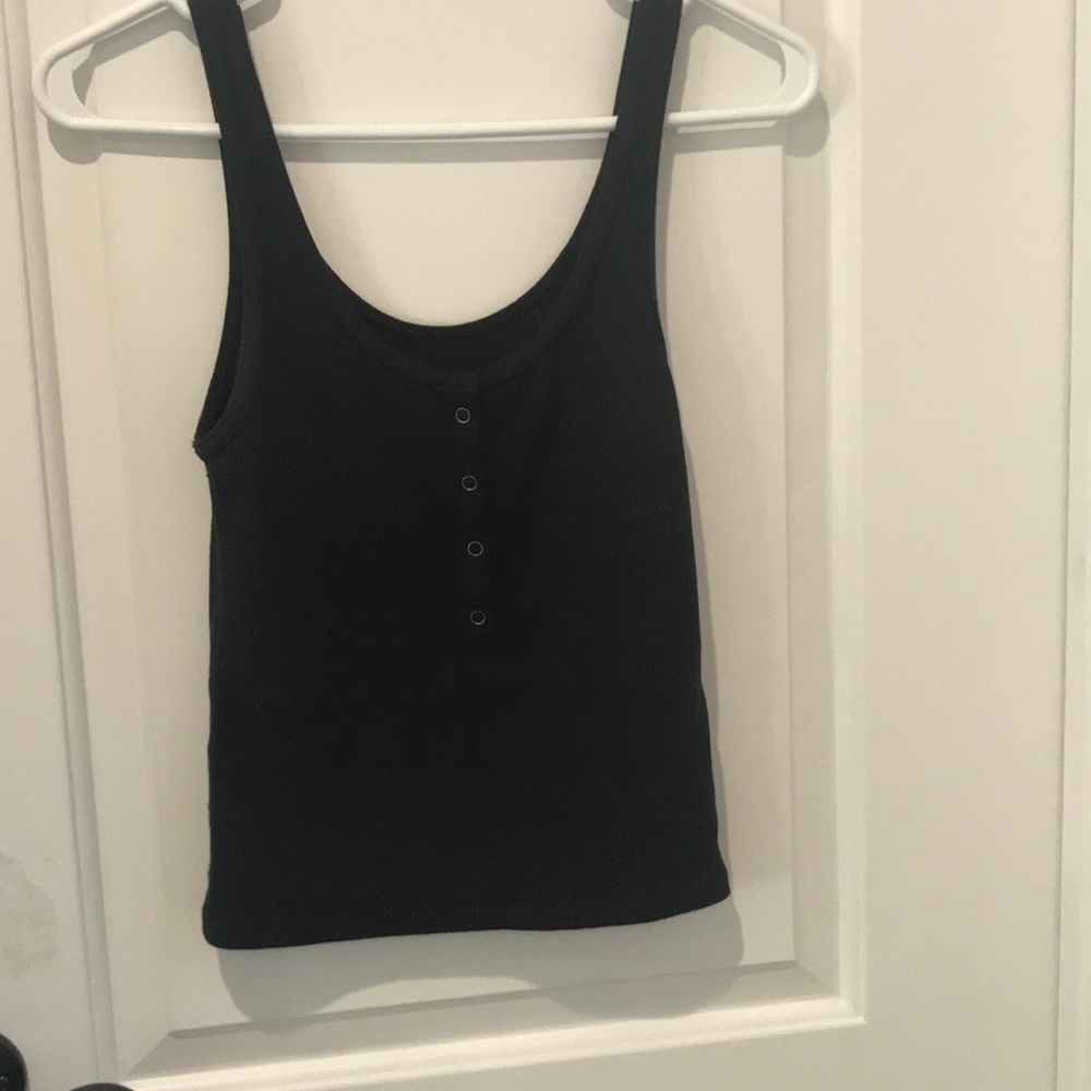 Black tank top.
